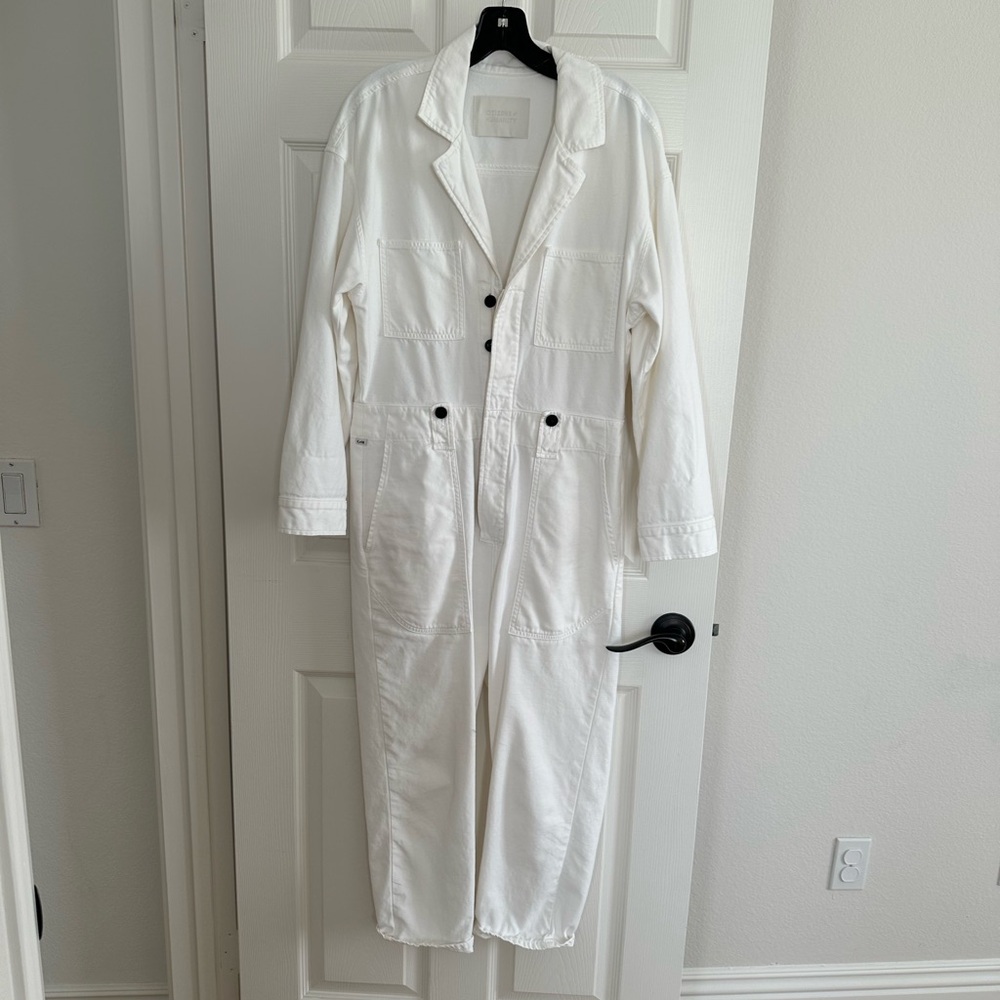 White Utility Jumpsuit